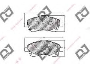 DJ PARTS BP1236 stabdžių trinkelių rinkinys, diskinis stabdys 
 Techninės priežiūros dalys -> Papildomas remontas
04465-05130, 04465-05131, 04465-05170