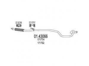 MTS 01.43066 išleidimo kolektorius 
 Išmetimo sistema -> Išmetimo vamzdžiai
1717S2, 1717TH