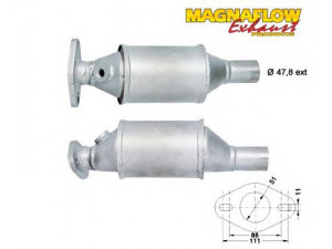MAGNAFLOW 81872 katalizatoriaus keitiklis 
 Išmetimo sistema -> Katalizatoriaus keitiklis
46480738