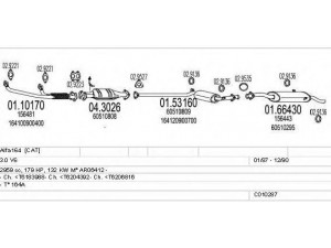 MTS C010287008621 išmetimo sistema 
 Išmetimo sistema -> Išmetimo sistema, visa