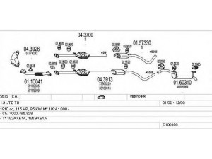 MTS C100196012905 išmetimo sistema 
 Išmetimo sistema -> Išmetimo sistema, visa