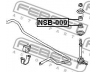 FEBEST NSB-009 vairo trauklės įvorė 
 Ašies montavimas/vairavimo mechanizmas/ratai -> Stabilizatorius/statramsčiai/trauklės
UH71-34-152, 56112-A0100, 54817-36010