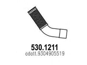 ASSO 530.1211 išleidimo kolektorius 
 Išmetimo sistema -> Išmetimo vamzdžiai
9304905519