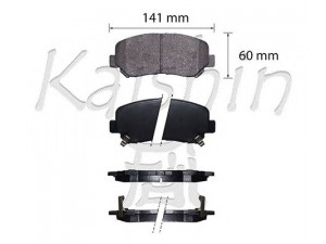KAISHIN FK3155 stabdžių trinkelių rinkinys, diskinis stabdys
K0Y13323Z, K0Y13328Z