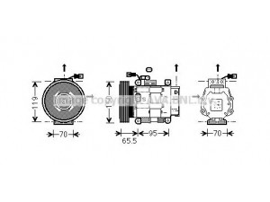AVA QUALITY COOLING FTK031 kompresorius, oro kondicionierius 
 Oro kondicionavimas -> Kompresorius/dalys
46469588, 46479556, 60814060, 46479556