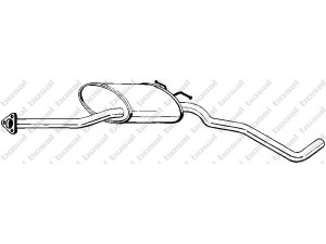 BOSAL 282-199 vidurinis duslintuvas 
 Išmetimo sistema -> Duslintuvas
8 52 001, 90323470, 8 52 001, 90323470