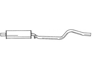 AKS DASIS SG40413 vidurinis duslintuvas 
 Išmetimo sistema -> Duslintuvas
852237