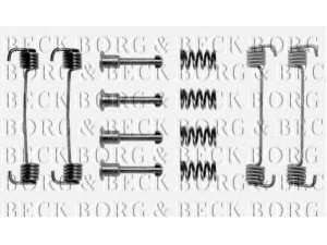 BORG & BECK BBK6002 priedų komplektas, diskinių stabdžių trinkelės