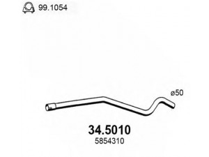 ASSO 34.5010 išleidimo kolektorius 
 Išmetimo sistema -> Išmetimo vamzdžiai
13207697, 5854310