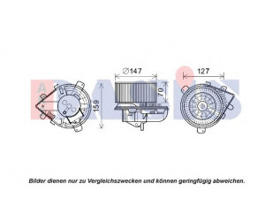 AKS DASIS 740178N vidaus pūtiklis 
 Šildymas / vėdinimas -> Orpūtė/dalys
9566944380, 6441E2