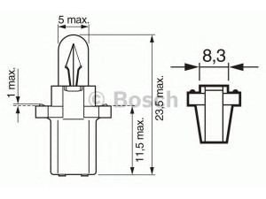 BOSCH 1 987 302 515 lemputė