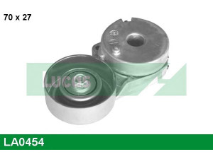 LUCAS ENGINE DRIVE LA0454 įtempiklio skriemulys, V formos rumbuotas diržas 
 Diržinė pavara -> V formos rumbuotas diržas/komplektas -> Įtempiklio skriemulys