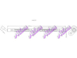 Brovex-Nelson H4879 stabdžių žarnelė 
 Stabdžių sistema -> Stabdžių žarnelės
01466S04900, 46430SR3934, 46430SR3934941