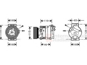 VAN WEZEL 1700K033 kompresorius, oro kondicionierius 
 Oro kondicionavimas -> Kompresorius/dalys
60659643