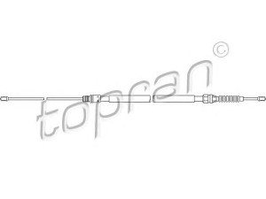 TOPRAN 722 798 trosas, stovėjimo stabdys 
 Stabdžių sistema -> Valdymo svirtys/trosai
4746 31, 4746 31