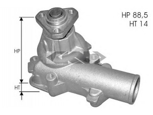 SPIDAN 91079 vandens siurblys 
 Aušinimo sistema -> Vandens siurblys/tarpiklis -> Vandens siurblys
4129810, 5882684, FA03200000