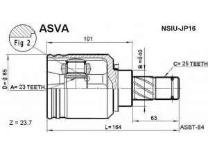 ASVA NSIU-JP16 jungčių komplektas, kardaninis velenas 
 Ratų pavara -> Sujungimai/komplektas
39711-02A05, 39711-02E07, 39711-02E08