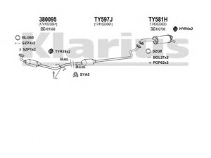 KLARIUS 900448U išmetimo sistema 
 Išmetimo sistema -> Išmetimo sistema, visa