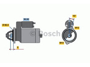 BOSCH 0 986 014 201 starteris 
 Elektros įranga -> Starterio sistema -> Starteris
M 002 T 30881, M 003 T 30581, M 003 T 30583