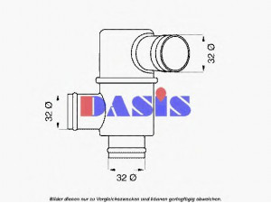 AKS DASIS 750769N termostatas, aušinimo skystis 
 Aušinimo sistema -> Termostatas/tarpiklis -> Thermostat