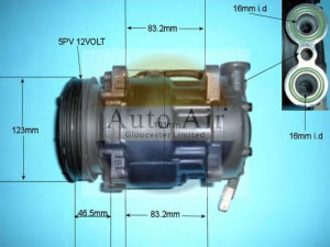 AUTO AIR GLOUCESTER 14-1500R kompresorius, oro kondicionierius 
 Oro kondicionavimas -> Kompresorius/dalys
6453N1, 6453N1