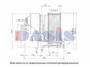 AKS DASIS 851217N magnetinė sankaba, oro kondicionieriaus kompresorius
