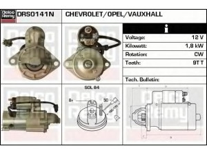 DELCO REMY DRS0141N starteris 
 Elektros įranga -> Starterio sistema -> Starteris
96627034, 96843574