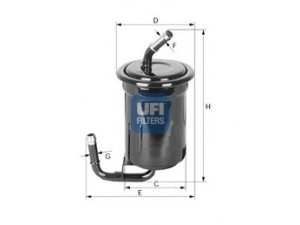 UFI 31.519.00 kuro filtras 
 Techninės priežiūros dalys -> Papildomas remontas
25067077, 25175549, B61P-20-490