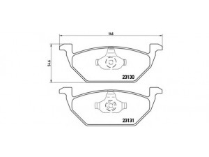 BREMBO P 85 041 stabdžių trinkelių rinkinys, diskinis stabdys 
 Techninės priežiūros dalys -> Papildomas remontas
1J0615115, 1J0698151, 1J0698151A