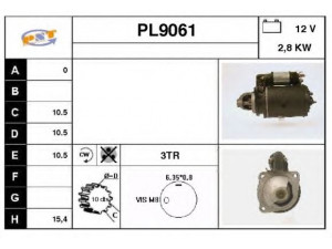 SNRA PL9061 starteris
2873002T