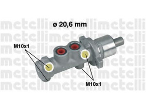 METELLI 05-0199 pagrindinis cilindras, stabdžiai 
 Stabdžių sistema -> Pagrindinis stabdžių cilindras
3342955, 3345111, 33451113