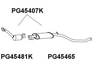 VENEPORTE PG45407K katalizatoriaus keitiklis
1705FX, 1705FY