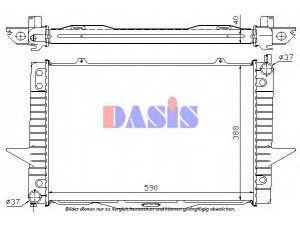 AKS DASIS 220003N radiatorius, variklio aušinimas 
 Aušinimo sistema -> Radiatorius/alyvos aušintuvas -> Radiatorius/dalys
8601448, 8601449