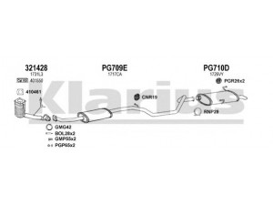 KLARIUS 630788U išmetimo sistema 
 Išmetimo sistema -> Išmetimo sistema, visa