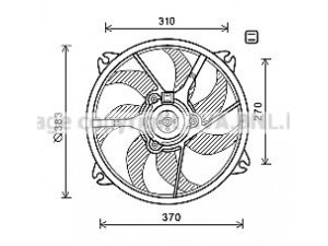 AVA QUALITY COOLING PE7554 ventiliatorius, radiatoriaus 
 Aušinimo sistema -> Radiatoriaus ventiliatorius