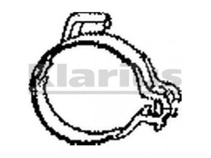 KLARIUS 430148 laikiklis, išmetimo sistema
852605, 90096591, 90169504, 852605