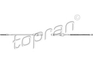 TOPRAN 109 818 trosas, stovėjimo stabdys 
 Stabdžių sistema -> Valdymo svirtys/trosai
6N0 609 721K, 6N0 609 721K