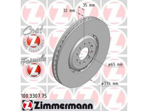 ZIMMERMANN 100.3307.75 stabdžių diskas 
 Stabdžių sistema -> Diskinis stabdys -> Stabdžių diskas
1J0 615 301 AA, 8N0 615 301 B