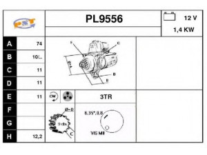 SNRA PL9556 starteris
6T7002