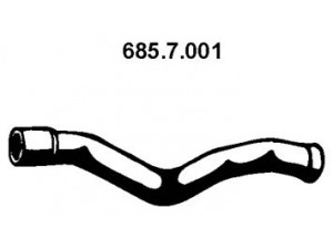 EBERSPÄCHER 685.7.001 išleidimo kolektorius 
 Išmetimo sistema -> Išmetimo vamzdžiai
