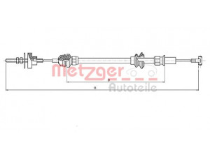 METZGER 19.208E sankabos trosas 
 Sankaba/dalys -> Sankabos valdymas -> Sankabos trosas
6K1 721 335G, 6K1 721 335H