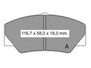 VEMA 833170 stabdžių trinkelių rinkinys, diskinis stabdys
5023486, 6150947, 6184245, 6189145