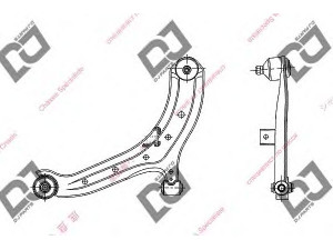 DJ PARTS DA1056 vikšro valdymo svirtis 
 Ašies montavimas/vairavimo mechanizmas/ratai -> Valdymo svirtis/pasukamosios svirties sujungimas -> Vairo trauklės (valdymo svirtis, išilginis balansyras, diago
54500-25000, 54500-25001, 5450025000
