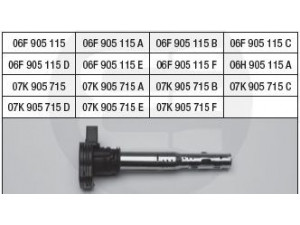 BRECAV 114.007 ritė, uždegimas 
 Kibirkšties / kaitinamasis uždegimas -> Uždegimo ritė
06F 905 115, 06F 905 115 A, 06F 905 115 B