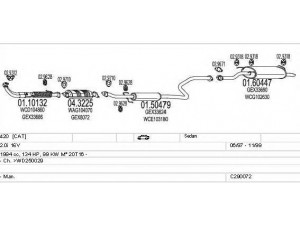 MTS C290072003528 išmetimo sistema 
 Išmetimo sistema -> Išmetimo sistema, visa