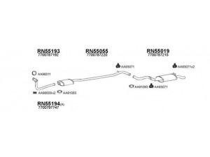 VENEPORTE 550030 išmetimo sistema 
 Išmetimo sistema -> Išmetimo sistema, visa