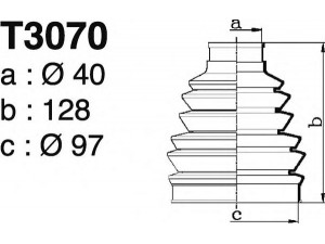 DEPA T3070 gofruotoji membrana, kardaninis velenas 
 Ratų pavara -> Gofruotoji membrana
329302, 329334, 3293A8