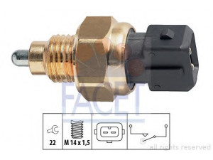 FACET 7.6108 jungiklis, atbulinės eigos žibintas 
 Elektros įranga -> Šviesų jungikliai/relės/valdymas -> Šviesų jungiklis/svirtis
2257 33, 2257.41, 96 018 108, 9601810880