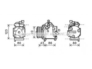 AVA QUALITY COOLING MTK226 kompresorius, oro kondicionierius 
 Oro kondicionavimas -> Kompresorius/dalys
MN157931