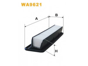 WIX FILTERS WA9621 oro filtras 
 Techninės priežiūros dalys -> Techninės priežiūros intervalai
281130X100